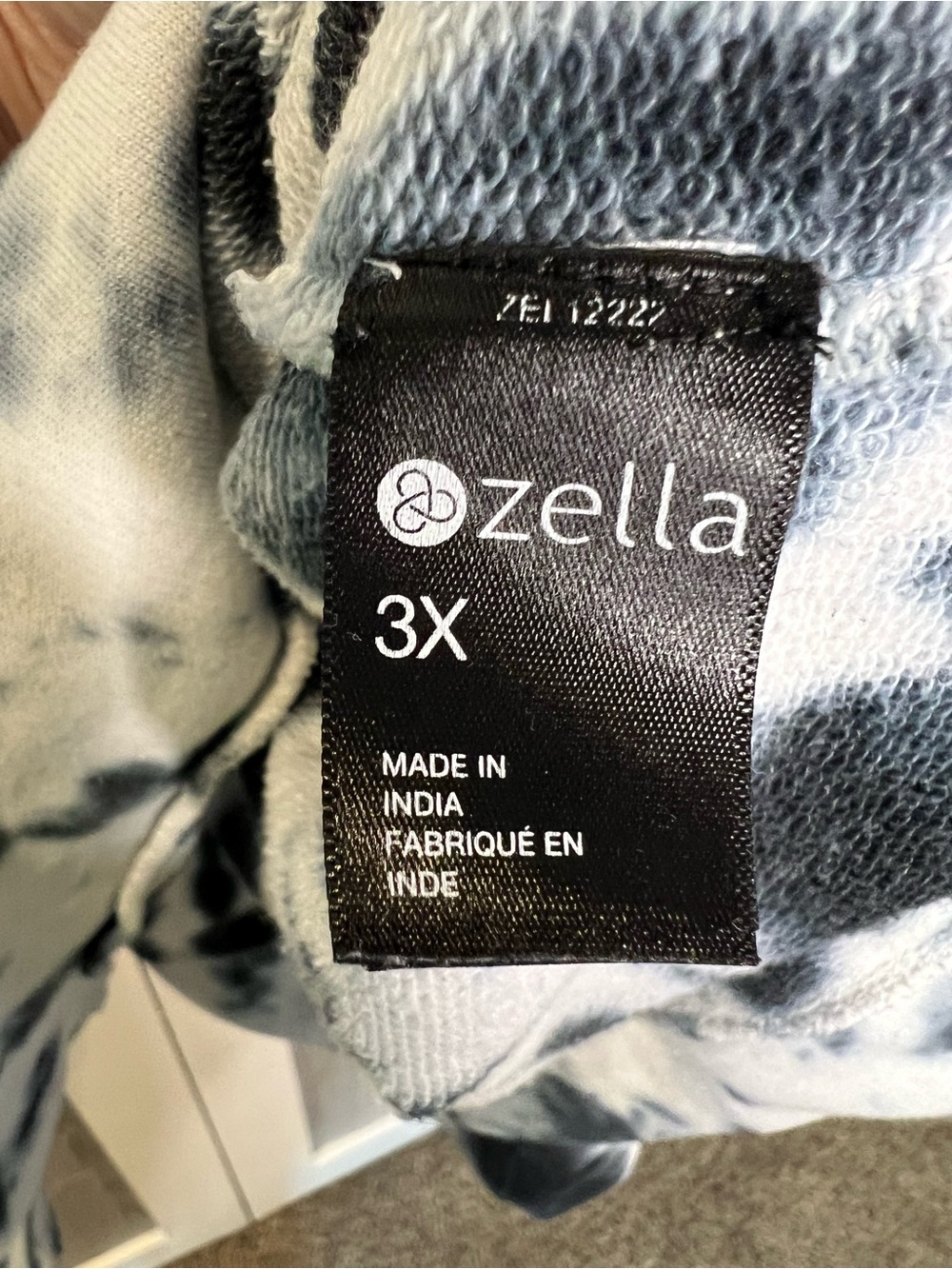 354. Zella Coastal Tie Dye Crewneck Sweatshirt 3x - Picture 6 of 7